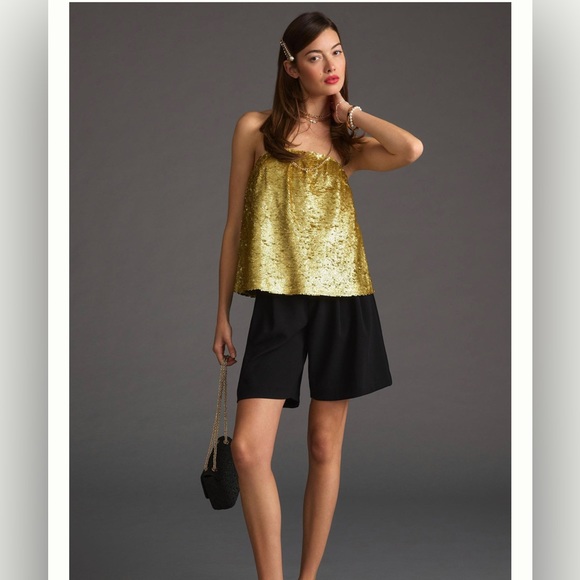 ANTHROPOLOGIE Sequin Tube Top NWT - Picture 2 of 3